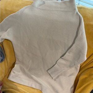 Free People Cream Cowl Neck Sweater